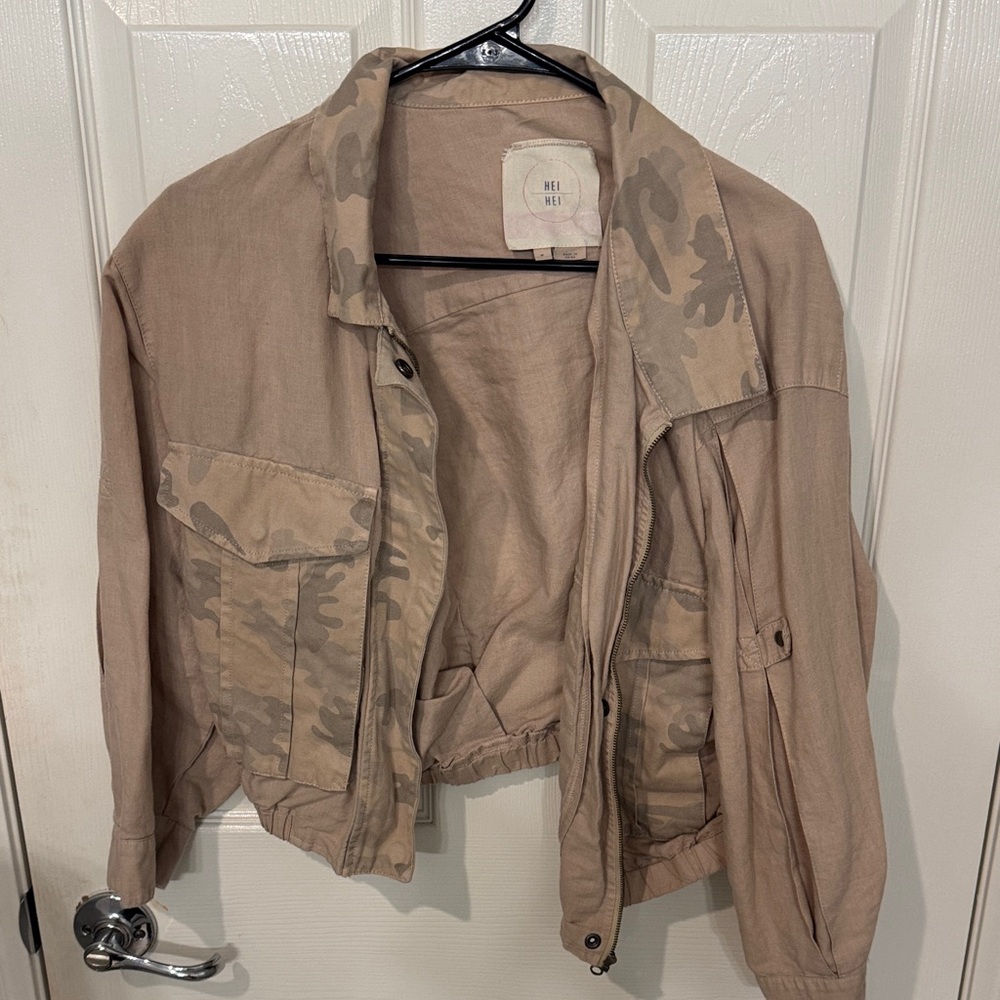 Anthropology Camouflage Jacket